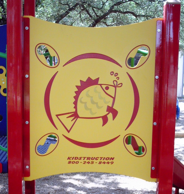 Fish Panel Commercial Playground Equipment